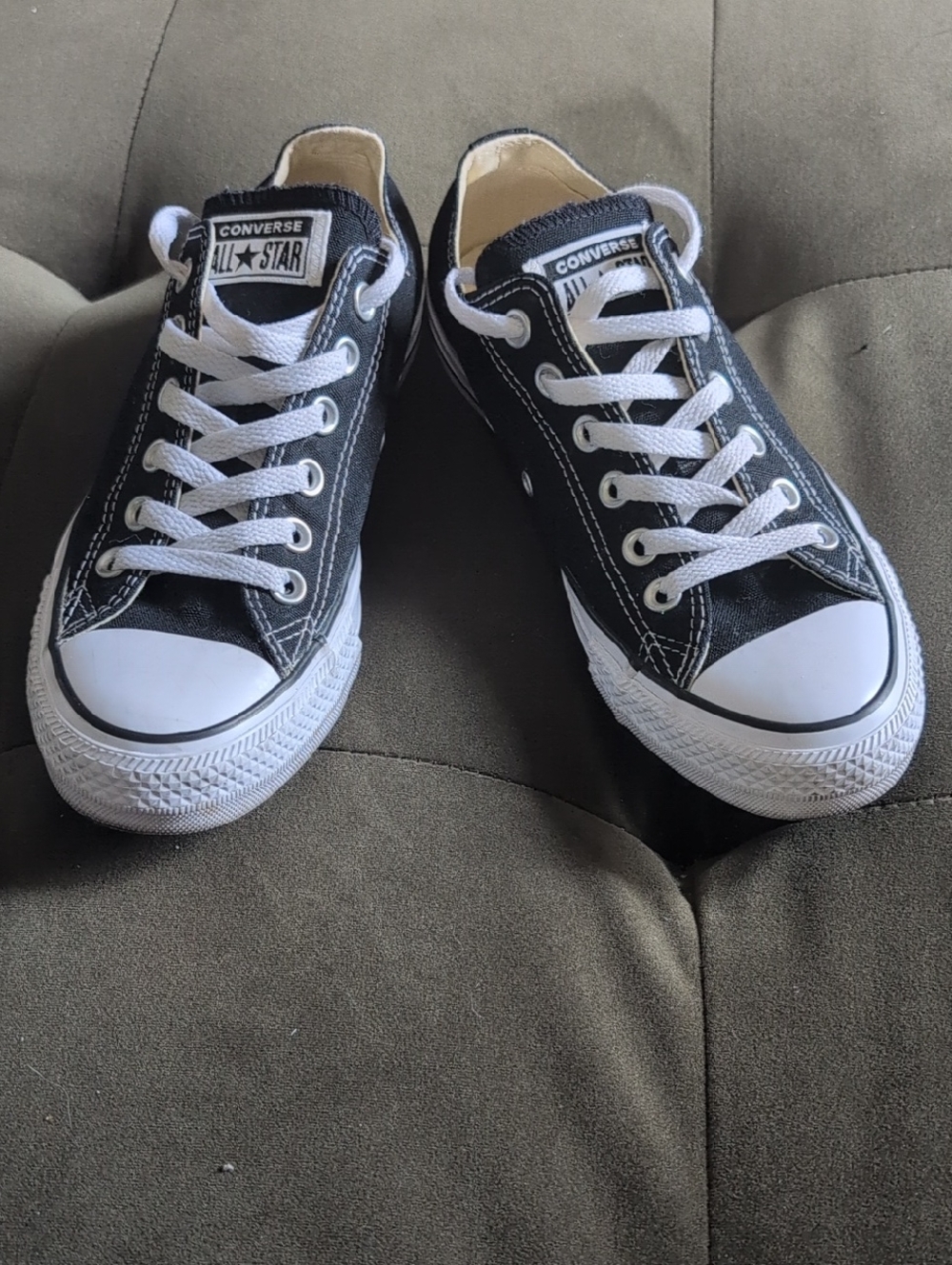 Converse Black & White Low Top Canvas Sneakers